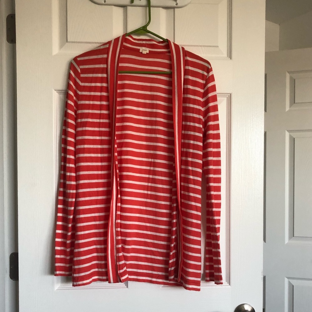 J. Crew Striped Wrap Cardigan